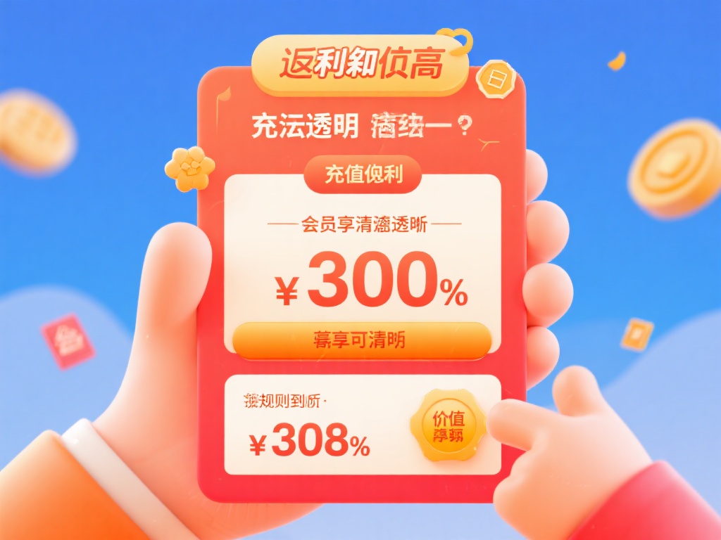 返利额度高，玩法透明：充值返利活动设定详细，从规则